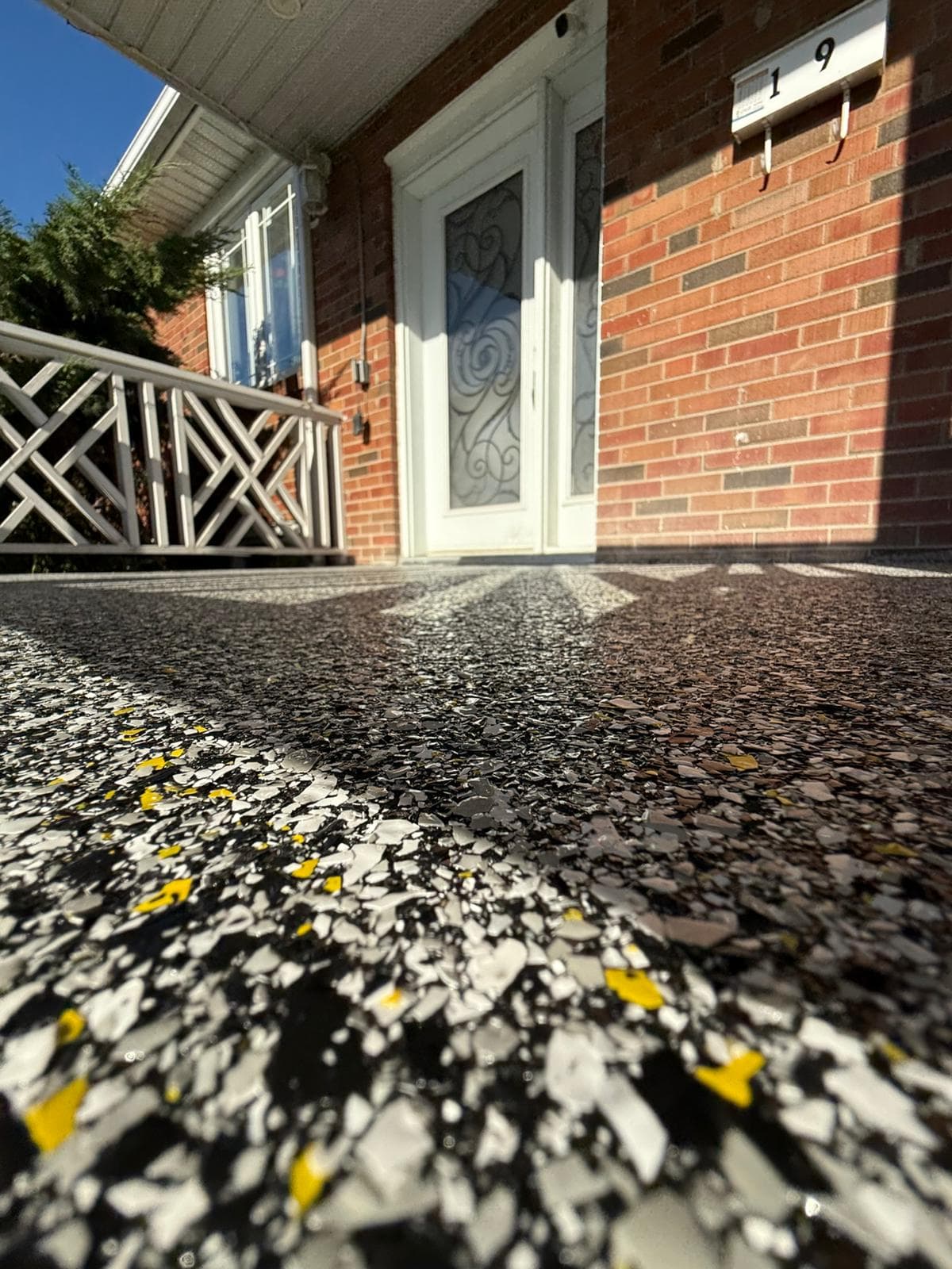 Residential Front Porch - Epoxy flooring project in Ajax, ON